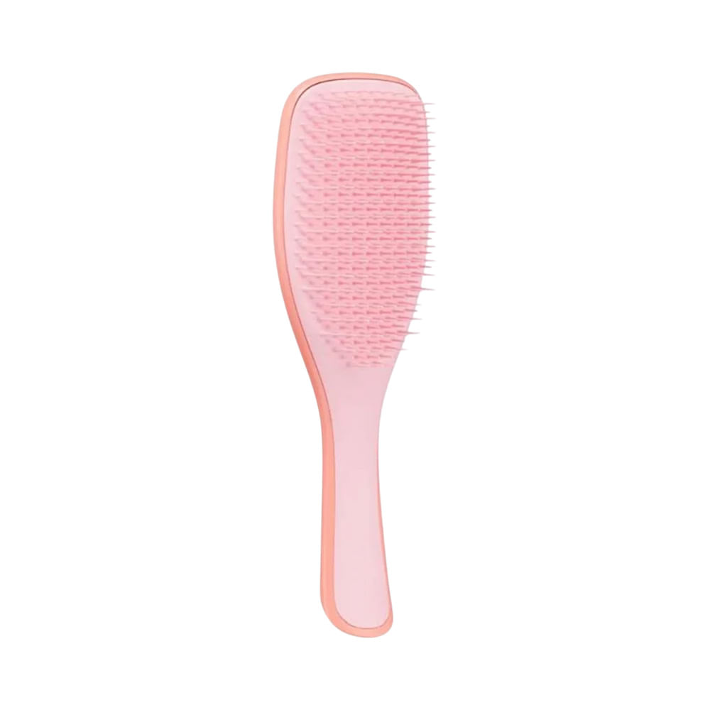 Escova Tangle Teezer The Ultimate Detangler Naturally Curly vista em ângulo lateral mostrando cerdas flexíveis e design ergonômico.